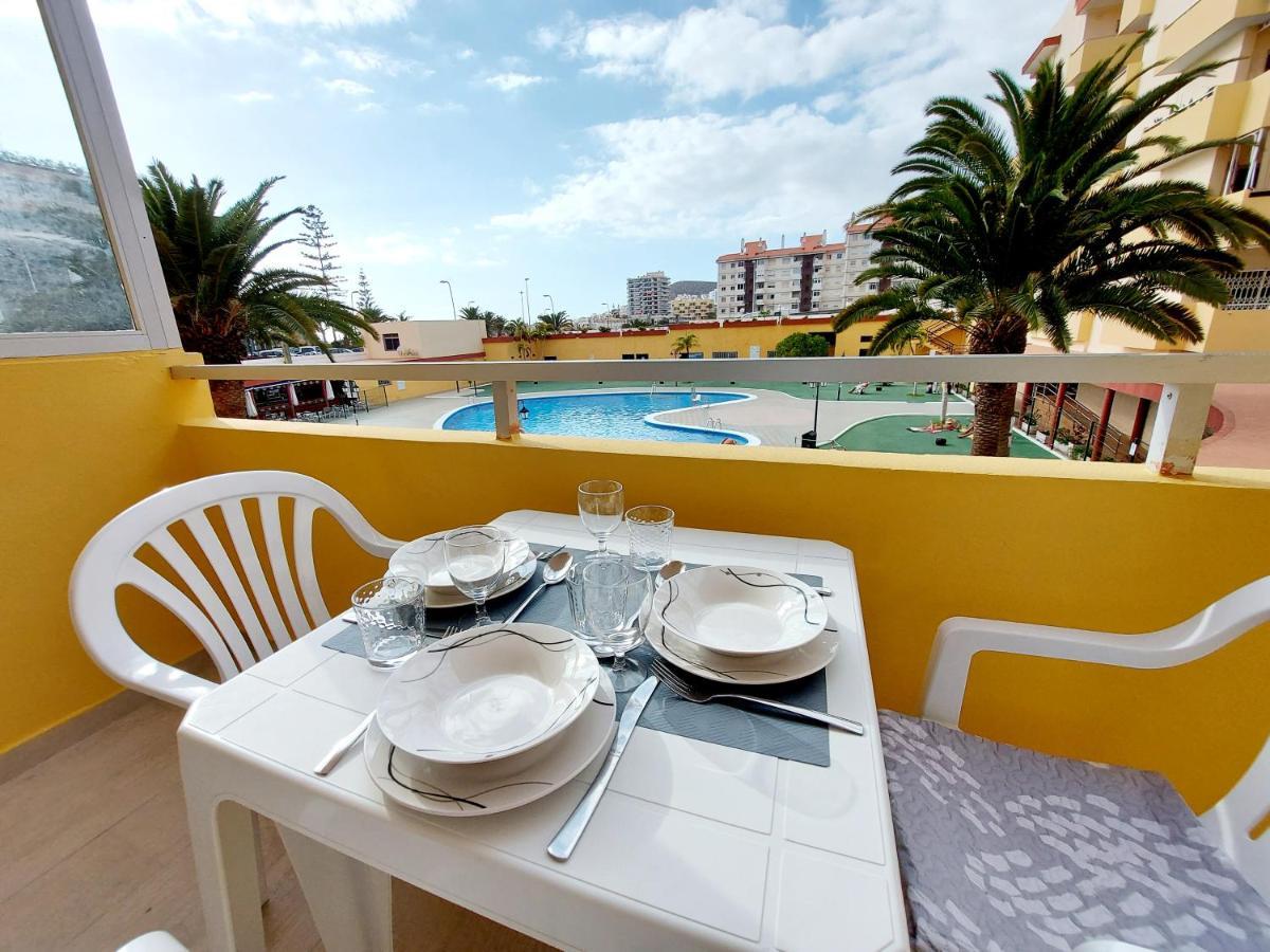 Sunny Cozy Nice Apartment Loscristianos Wifi,Pool Los Cristianos  Eksteriør billede